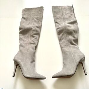 Aldo Seania gray high heel boot size 7.5